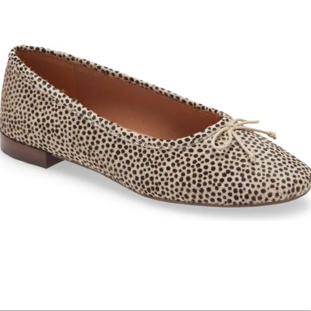 NWOT Madewell Adelle Ballet Flat— Dried Flax Multi (6M)